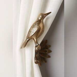 Anthropologie Gilded Aviary Tieback (left facing)